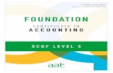 Qualification number: R484 04 Qualification Specification ... · At Foundation level, AAT offers both the AAT Foundation Certificate in Accounting and the AAT Foundation Diploma in