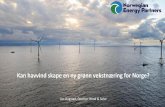 Kan havvind skape en ny grønn vekstnæring for Norge? · 3.0% Subsea cables 4.8% Transmission 3.2% Substation structures 2.1% Turbine foundations 7.6% Secondary steelwork 1.4% Installation