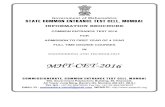 PREAMBLE Government of Maharashtra STATE COMMON …dmer.org/Technical_Engineering_Brochure 2016 Final.pdf · The Government of Maharashtra has decided to conduct a single Common Entrance