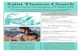 Saint Thomas Church · 7/8/2018  · fall during a Sunday in a special Church season (Advent, Christmas, Lent, or Easter), then the Sunday of the season trumps the solemnity. The