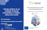Factors having impact on on-shore Energy clusters …...1 Al. Jerozolimskie 65/79, 00-697 Warszawa tel.: +22 626 09 10, e-mail: kape@kape.gov.pl Factors having impact on on-shore wind