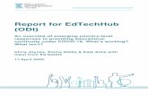 Report for EdTechHub (ODI)...Report for EdTechHub (ODI) An overview of emerging country -level responses to providing educational continuity under COVID -19 : WhatÕs working? What