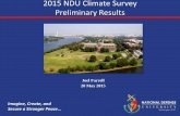 2015 NDU Climate Survey Preliminary Results...2015 NDU Climate Survey Preliminary Results Joel Farrell 20 May 2015 . 1 Overview of Results: Outline ... •Overview of Results 19-May-15