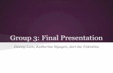 Group 3: Final Presentationkobsa/courses/INF132/12S/Proj3-Prefinal.pdfGroup 3: Final Presentation Danny Lam, Katherine Nguyen, Jari-lee Tolentino. Think It By Hand App (recap) Company: