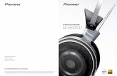 STEREO HEADPHONES SE-MASTER1 - Pioneer Electronics USA · The Pioneer headphones story begins. These fully enclosed, dynamic SE-1s used stereo sound to deliver a wide sound stage.