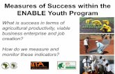 Measures of Success within the ENABLE Youth Program · Despite economic growth, large numbers of frustrated and resigned job seekers (jobless growth). What was intended to be the