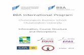 BBA International Program Program/Information... · 2020-07-03 · BBA International Program Chulalongkorn Business School Chulalongkorn University Information, Course Structure and