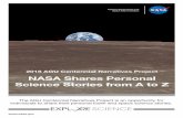 NASA Shares Personal Science Stories from A to Z 2018...2018 AGU Centennial Narratives Project NASA Shares Personal Science Stories from A to Z The AGU Centennial Narratives Project