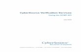 TitlePage CyberSource Verification Services · CyberSource Corporation HQ | P.O. Box 8999 | San Francisco, CA 94128-8999 | Phone: 800-530-9095 CyberSource Verification ServicesTitlePage