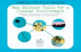 Biotechnology Innovation Organization | BIO - …...water pollution problems of the 1970’s caused by the use of phos-phates in laundry detergents. Biotechnology companies developed