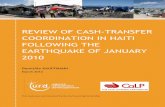 REVIEW OF CASH-TRANSFER COORDINATION IN HAITI …...several evaluations in Haiti since 2010 for different organisations in the Nutrition, Food Security and Livelihoods sectors. This