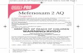 Mefenoxam 2 AQreSiStAnce MAnAgeMent Quali-Pro Mefenoxam 2 AQ is a systemic fungicide having a specific mode of action ... (flood) or drip (trickle), micro-irrigation such as spaghetti