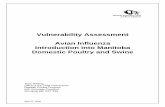 Vulnerability Assessment Avian Influenza Introduction into ... · The present concern over the H5N1 Asian strain of avian influenza virus is its demonstrated ability to cause illness