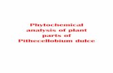 Phytochemical analysis of plant parts of Pithecellobium dulceshodhganga.inflibnet.ac.in/bitstream/10603/72919/11/11_chapter3.pdf · Various medicinal properties have been attributed