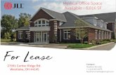 Medical Office Space Available – 5,016 SF · 3/1/2019  · • Space includes: 8 exam rooms, 2 procedure rooms, two private offices (one includes shower), lab, and break area •