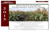 2015 Grain Sorghum Performance Tests in Texasvarietytesting.tamu.edu/files/grainsorghum/2015varietytrials/yield... · 2 0 1 5 2015 Grain Sorghum Performance Tests in Texas Department