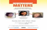 Entrepreneurship Matters Flyer July 9 · Today · Entrepreneurship Matters Flyer July 9 Created Date: 7/6/2020 12:30:55 PM ...