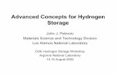 Advanced Concepts for Hydrogen Storage - Energy.gov...2(g) – DG becomes negative at 450oC – Endothermic reaction – 13.8 wt.% H 2 released ... Gold-Thiol Single Molecule Electrical