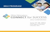 Ohio Educators CONNECT for SUCCESSstatic.battelleforkids.org/images/BFK/connect_program... · 2012-06-20 · Main Presenter: Brenda Sullivan, Zaner-Bloser Room: Knox Cleveland Schools’