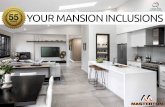 YOUR MansiOn inCLUsiOns - Masterton · A selection of 20mm Cultured stone kitchen benchtops only. Baumatic 900mm freestanding cooker (BAF91EG). 900mm wide Rangehood (GEH9017) Baumatic