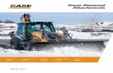 Snow Removal Attachments - CNH Industrial · 2019-07-01 · Snow Removal Attachments SNOW PUSHES Efficiently move large volumes of snow in parking lots, driveways and building sites,