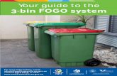 3-bin FOGO system · FOGO stands for Food Organics, Garden Organics and refers to the weekly collection of food scraps, as well as natural material from your garden to make compost.