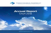 Annual ReportAnnual Report Fiscal 2019 July 1, 2018 – June 30, 2019 TakeChargeAmerica.org