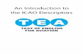 An Introduction to the ICAO Descriptors - maycoll.co.uk · Pronunciation, stress, rhythm, and intonation are influenced by the first language or regional variation and frequently