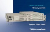 Optional Interface: Compliant LAN · network server. 10.1. View Web Pages Over WAN The Genesys™ power supply LAN interface has two servers for running the web pages. One web server