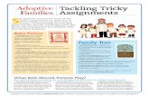 Tackli ng Tricky Assign ments S - Adoptive Families · Alternatives for teachers: Have children bring in pictures from when they were “younger,” or draw pictures of them - selves