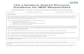 The Literature Search Process: Guidance for NHS Researchers · 2018-07-02 · Thames Valley & Wessex Literature Search Protocols v. 6.0, January 2016 6 The Literature Search Process: