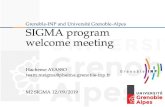 SIGMA program welcome meeting · Computer Service e-mail: if you have problem with your account help@minatec.grenoble-inp.fr General PresentationNumerical toolsProgramRegulations