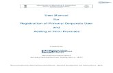User Manual For Registration of Primary/Corporate ... - DMI · Certificate of Authorization 2. Certificate of Printing Permission 3. Certificate of Approval of Laboratory . Manual