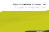 Automation Engine 16 AE Server management · 3 1. The Automation Engine Server Web Page ... • each system has separate local license management. • you can create containers on