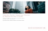 Gender Parity: Inspiring Women to Reach for the C …...Gender Parity: Inspiring Women to Reach for the C-Suite Jennifer Hayes is chair of Bain & Company’s Global Women’s Leader-ship