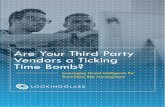 Are Your Third Party Vendors a Ticking Time Bomb? - Cybersecurity & Threat … · 2017-08-30 · CORRESPONDING ACTION TO MITIGATE THAT RISK. from the industry, the information does
