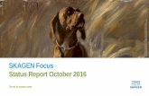 SKAGEN Focus Status Report October 2016...• AIG, Citizens Financial and First Quantum were the strongest contributors to the fund’sperformance in October measured as absolute contribution
