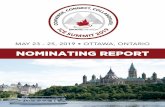 NOMINATING REPORT - Skate Canada 2019-04-18آ  1 On January 19, 2019, the Nominating Sub-committee released