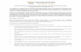 WHEATON PRECIOUS METALS CORP. (formerly …DIVIDEND REINVESTMENT PLAN As a holder of common shares of Wheaton Precious Metals Corp., you should read this document carefully before