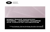 paper-based nonwoven textiles - material recyclingmistrafuturefashion.com/wp-content/uploads/2019/10/T... · 2019-10-31 · Title: Paper-based nonwoven textiles - material recycling