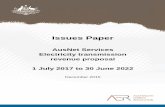 AusNet Services Electricity transmission revenue … - Issues paper...AER publishes issues paper December 2015 AER to hold public forum on issues paper 17 December 2015 Submissions