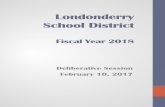 Londonderry School District...Shall the voters of the Londonderry School District vote to raise and appropriate as an operating budget for the fiscal year 2017-2018, not including