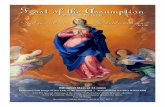 SUNDAY, AUGUST 14, 2016€¦ · SUNDAY, AUGUST 14, 2016 Bilingual Mass at 12 noon Procession with Image of Our Lady of the Assumption | Refreshments in Father Wilson Hall 2:30 PM