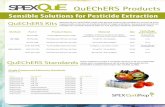 Sensible Solutions for Pesticide Extraction...GC/NPD & LC/MS Internal Standard Mix Solvent: Acetonitrile Volume: 5 mL Part # QuECR-NPD-MS-IS Compound Conc (μg/mL) triphenylphosphate