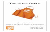 THE HOME DEPOT/media/Files/H/HomeDepot... · THE HOME DEPOT,INC. 2455 Paces Ferry Road Atlanta, Georgia 30339 NOTICE OF 2017 ANNUAL MEETING OF SHAREHOLDERS DATE: Thursday, May 18,
