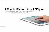 iPad: Practical Tips · iPad Mirroring VGA Adapter AppleTV Reﬂection Application Friday, October 26, 12 one of the things that you must be able to do with an iPad is mirror to the