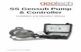 SS Geosub Pump & Controller - Geotech Environmental · User Manual for proper installation operation, and earth-grounding instructions. 5 Figure 1-1: Pump Performance Chart Dry Run