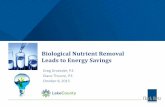 Biological Nutrient Removal Leads to Energy Savings · Biological Nutrient Removal Leads to Energy Savings Greg Droessler, P.E. Diane Thoune, P.E. October 8, 2015 . Today’s Agenda