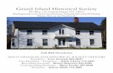 Grand Island Historical Society - Revizecms5.revize.com/revize/grandislandny/Advisory Boards...Grand Island Historical Society Programs, Events and Open Houses September 2018 - December