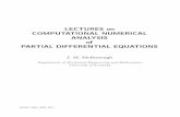 LECTURES on COMPUTATIONAL NUMERICAL ANALYSIS of PARTIAL DIFFERENTIAL …courses.engr.uky.edu/ME/me690-001/ME690-lctr-notes.pdf · 2017-01-11 · LECTURES on COMPUTATIONAL NUMERICAL